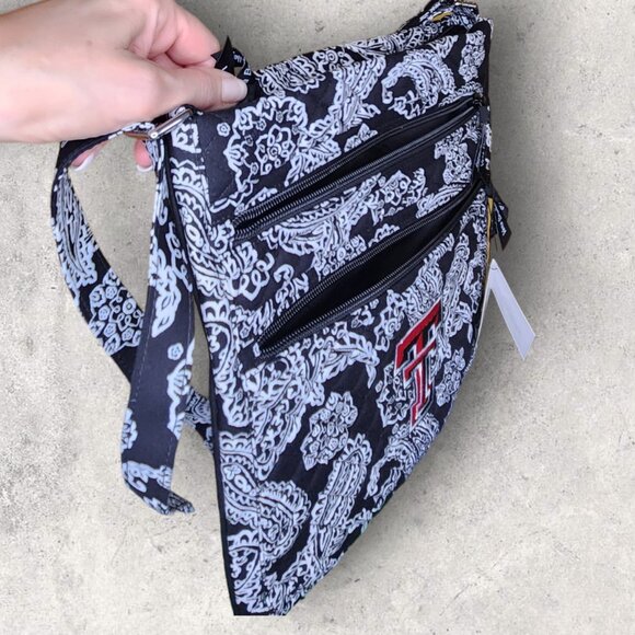 Vera Bradley Collegiate Crossbody - Texas Tech University - Black- NWT - Picture 8 of 9